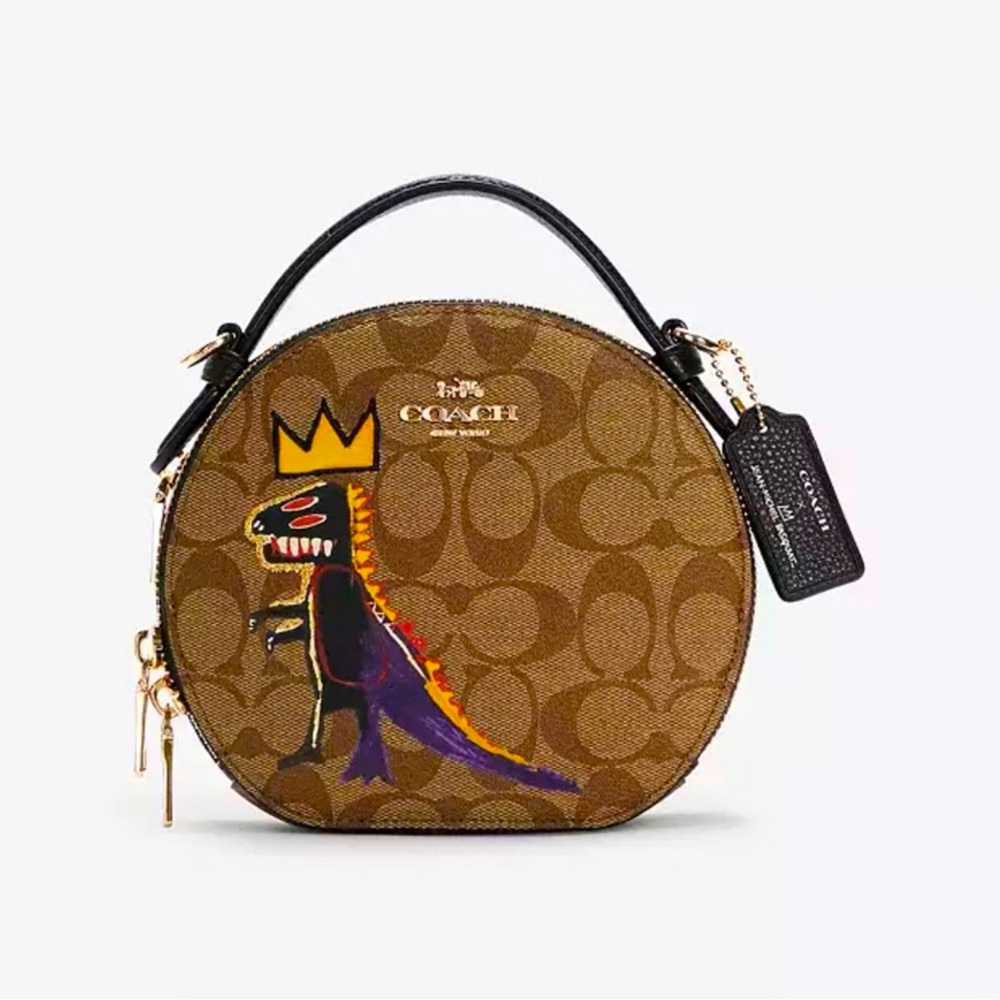 NWT Coach X Jean Michel Basquiat Canteen Crossbody Signature Canvas